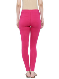 De Moza-Ladies Yoga Leggings Fuchsia - De Moza (1497607667775)