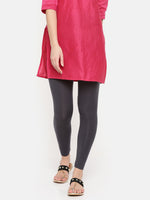 De Moza Ladies Ankle Length Leggings Modal Dark Grey - De Moza (6564026187839)