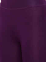 De Moza Ladies Ankle Length Leggings Modal Purple - De Moza (6564025729087)