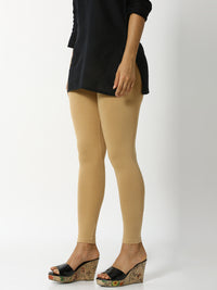 De Moza Women's Ankle Length Leggings Solid Cotton Skin Free Size - De Moza (4822486581311)
