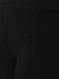 De Moza Women's Ankle Length Pack 5 Leggings Solid Cotton Black Free Size - De Moza (4822486777919)