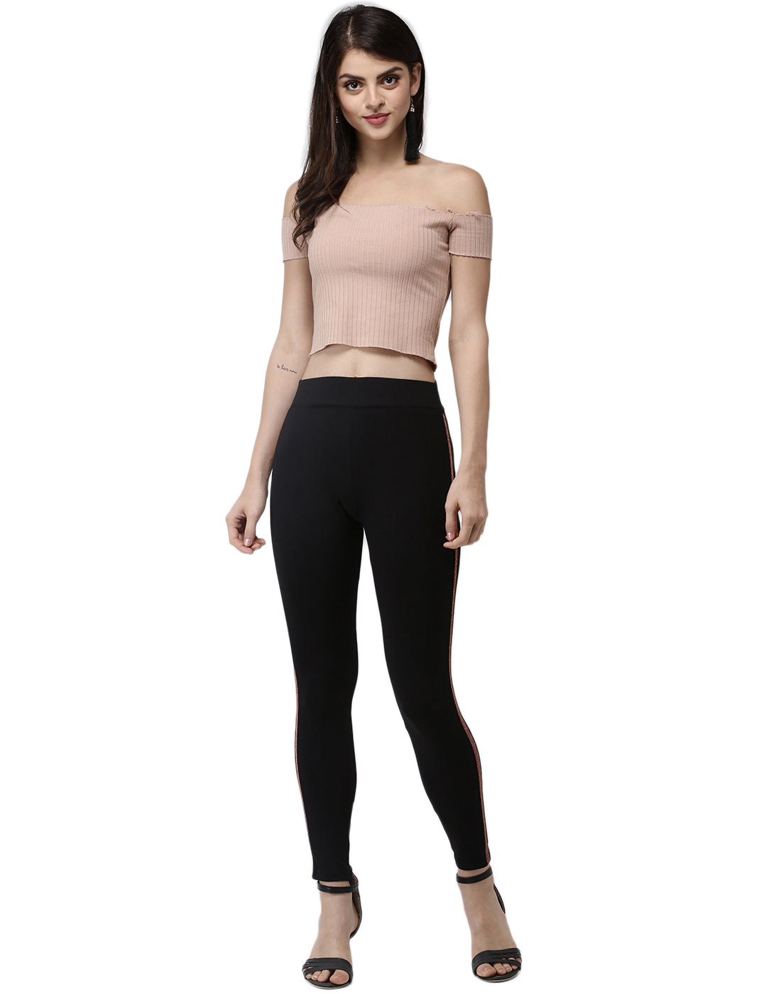 De Moza- Ankle Length Leggings Copper Gold - De Moza (1973059846207)