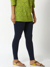 De Moza - Women's Dark Navy Blue Leggings Ankle Length (4890553188415)
