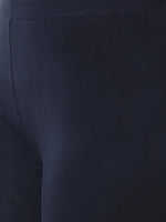 De Moza - Women's Dark Navy Blue Leggings Ankle Length (4890553188415)