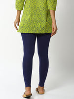 De Moza - Women's Navy Blue Leggings Ankle Length (4890553352255)