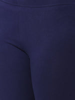 De Moza - Women's Navy Blue Leggings Ankle Length (4890553352255)