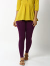 De Moza- Women's Dark Purple Leggings Ankle Length (4890553221183)