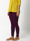 De Moza- Women's Dark Purple Leggings Ankle Length (4890553221183)