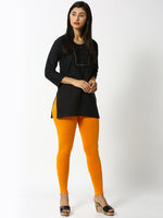 De Moza - Women's Orange Leggings Ankle Length (4890553122879)