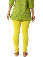 Pack of 2 De Moza Ladies Superior Ankle Leggings Black&Lemon Yellow