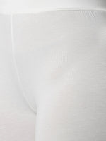 De Moza - Women's White Leggings Ankle Length (4890552172607)
