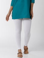 De Moza - Women's White Leggings (4890552303679)