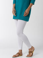 De Moza - Women's White Leggings (4890552303679)