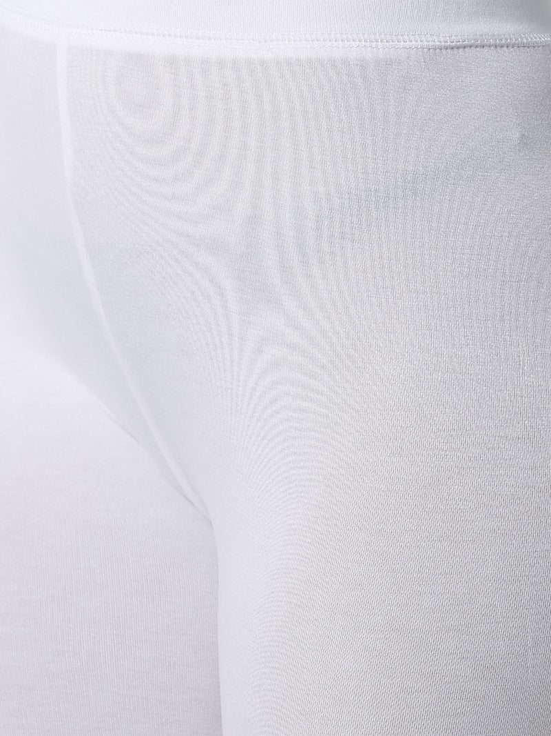 De Moza - Women's White Leggings (4890552303679)