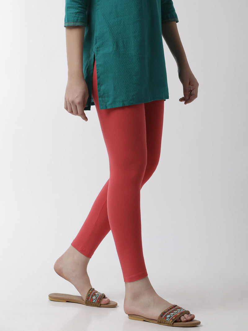De Moza - Women's Red Leggings (4890554662975)