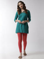 De Moza - Women's Red Leggings (4890554662975)