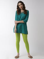 De Moza - Women's Lime Green Leggings (4890554695743)