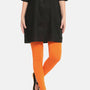 De Moza Ladies Premium Ankle Length Leggings orange Solid Viscose