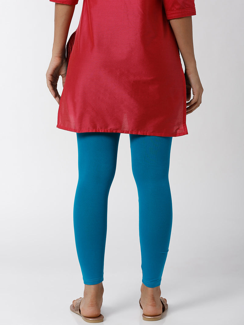 De Moza - Women's Blue Leggings (4890552270911)
