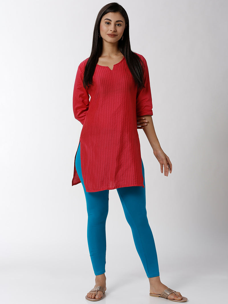 De Moza - Women's Blue Leggings (4890552270911)
