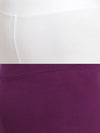 De Moza Superior Ankle Length Leggings Combo Pack of 2 White&Dark Purple - De Moza