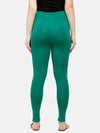 De Moza Superior Ankle Length Leggings Combo Pack of 2 White&Emerald Green - De Moza
