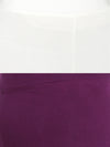 De Moza Superior Ankle Length Leggings Combo Pack of 2 Offwhite&Dark Purple - De Moza