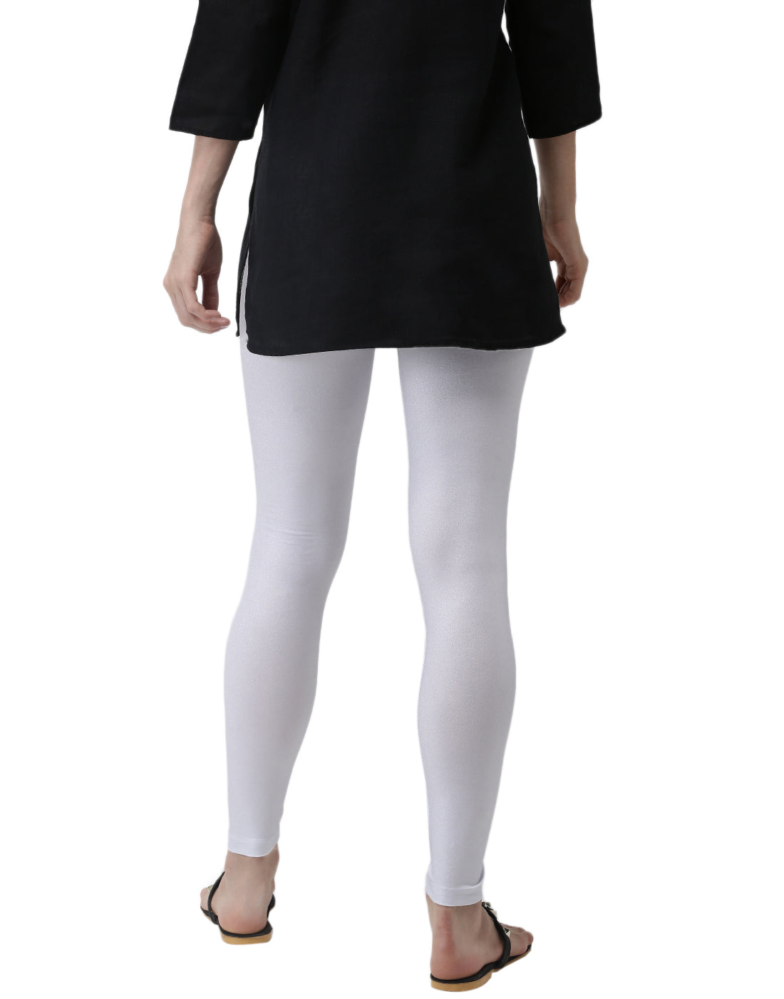 De Moza- Ladies Ankle Length Leggings Silver - De Moza (1974485418047)