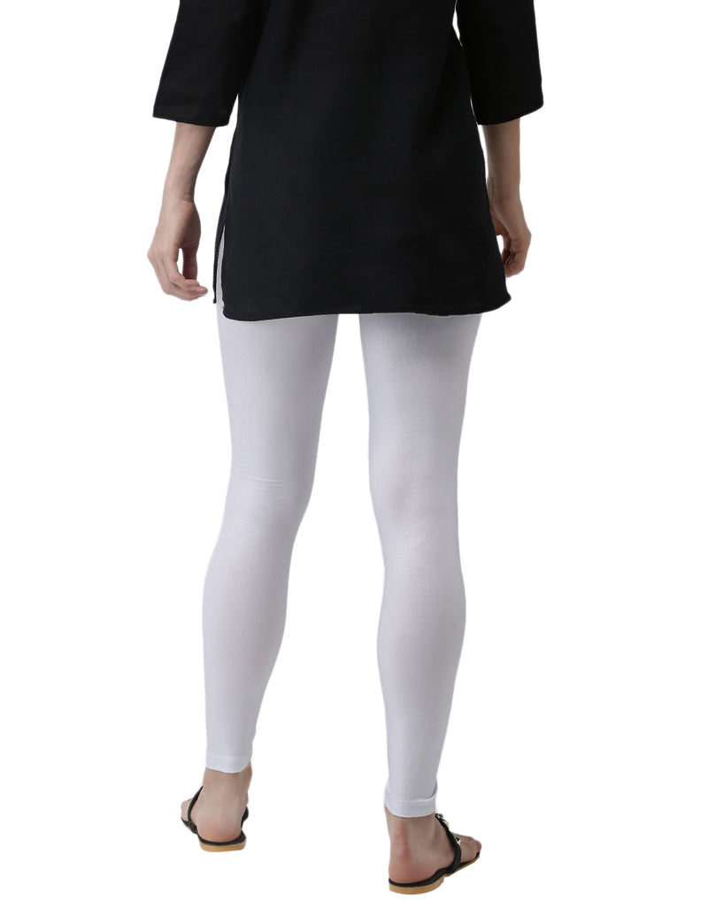 De Moza- Ladies Ankle Length Leggings Silver - De Moza (1974485418047)