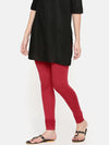 De Moza Ladies Chudidhar Leggings Solid Modal Red - De Moza (6564029562943)