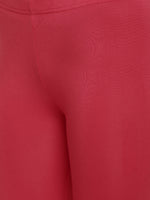 De Moza Ladies Chudidhar Leggings Solid Modal Red - De Moza (6564029562943)
