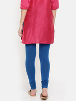De Moza Ladies Chudidhar Leggings Solid Modal Deep Blue - De Moza (6564028874815)