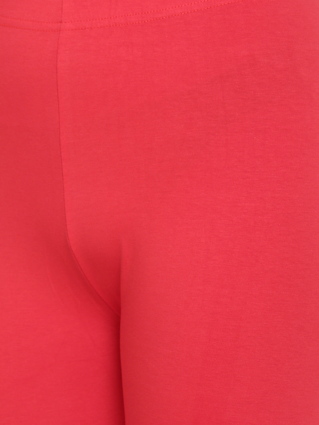 De Moza Ladies Churidar Leggings Solid Lycra Red