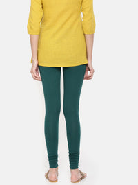 De Moza - Women's Bottle Green Churidar Leggings (4890549485631)