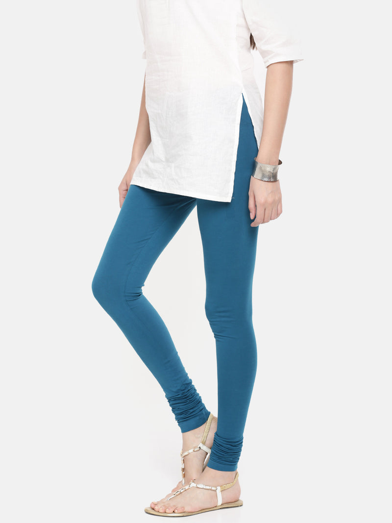 De Moza - Women's Blue Churidar Leggings (4890550829119)