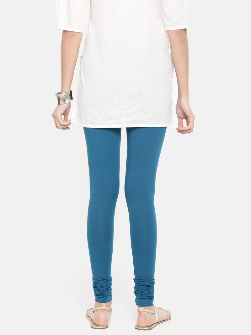 De Moza - Women's Blue Churidar Leggings (4890550829119)