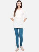 De Moza - Women's Blue Churidar Leggings (4890550829119)