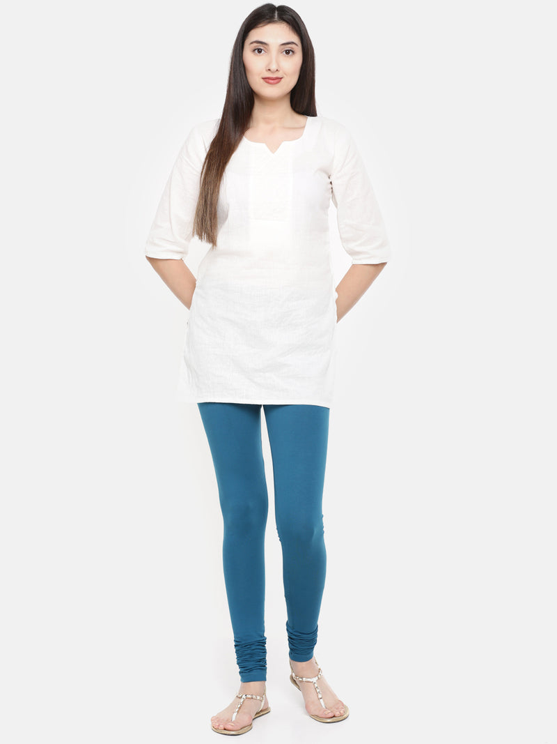 De Moza - Women's Blue Churidar Leggings (4890550829119)