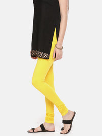 De Moza - Women's Golden Yellow Churidar Leggings (4890550566975)