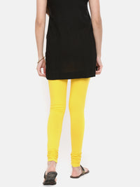De Moza - Women's Golden Yellow Churidar Leggings (4890550566975)