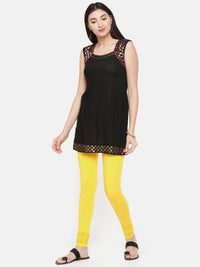 De Moza - Women's Golden Yellow Churidar Leggings (4890550566975)