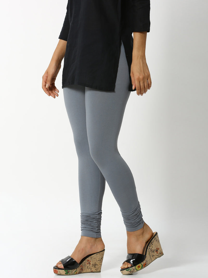 De Moza - Women's Grey Churidar Leggings (4890551124031)