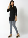 De Moza - Women's Grey Churidar Leggings (4890551124031)
