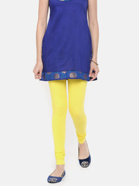 De Moza - Women's Lemon Yellow Churidar Leggings (4890549157951)