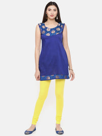 De Moza - Women's Lemon Yellow Churidar Leggings (4890549157951)