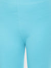 De Moza Women's Chudidhar Leggings Solid Cotton Lycra Light Blue - De Moza (4890550730815)