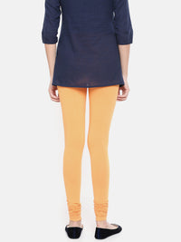 De Moza- Women's Light Orange Churidar Leggings (4890550861887)