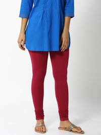 De Moza - Women's Red Churidar Leggings (4890550435903)