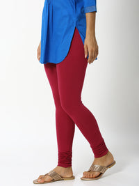 De Moza - Women's Red Churidar Leggings (4890550435903)