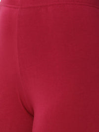 De Moza - Women's Red Churidar Leggings (4890550435903)